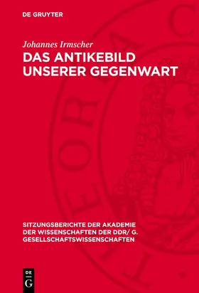 Irmscher |  Das Antikebild unserer Gegenwart | eBook | Sack Fachmedien