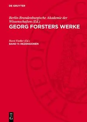  Georg Forsters Werke, Band 11, Rezensionen | Buch |  Sack Fachmedien