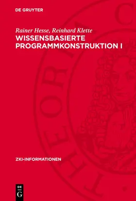 Hesse / Klette |  Wissensbasierte Programmkonstruktion I | eBook | Sack Fachmedien