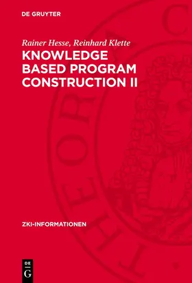 Hesse / Klette |  Knowledge Based Program Construction II | eBook | Sack Fachmedien