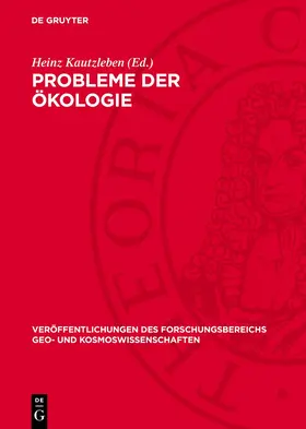 Kautzleben | Probleme der Ökologie | Buch | 978-3-11-275410-8 | www.sack.de