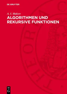 Malcev | Algorithmen und rekursive Funktionen | Buch | 978-3-11-275432-0 | www.sack.de
