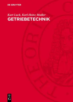 Luck / Modler |  Getriebetechnik | Buch |  Sack Fachmedien
