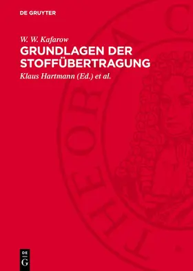 Kafarow / Hartmann / Reher |  Grundlagen der Stoffübertragung | eBook | Sack Fachmedien
