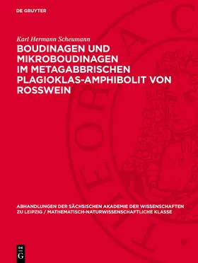 Scheumann |  Boudinagen und Mikroboudinagen im metagabbrischen Plagioklas-Amphibolit von Rosswein | eBook | Sack Fachmedien