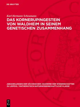 Scheumann |  Das Kornerupingestein von Waldheim in seinem genetischen Zusammenhang | eBook | Sack Fachmedien