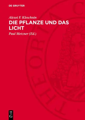 Kleschnin / Metzner |  Die Pflanze und das Licht | eBook | Sack Fachmedien