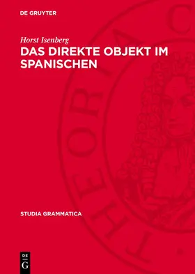 Isenberg |  Das direkte Objekt im Spanischen | eBook | Sack Fachmedien