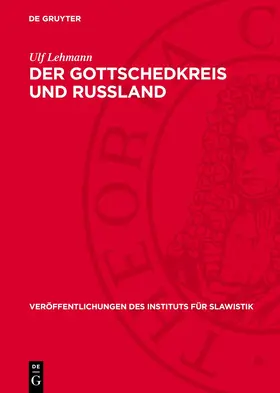 Lehmann |  Der Gottschedkreis und Russland | eBook | Sack Fachmedien