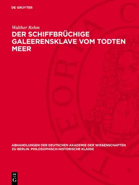 Rehm |  Der schiffbrüchige Galeerensklave vom Todten Meer | eBook | Sack Fachmedien