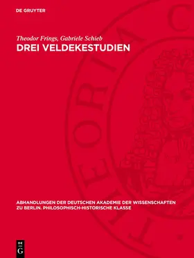 Frings / Schieb |  Drei Veldekestudien | eBook | Sack Fachmedien