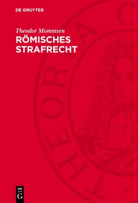 Mommsen |  Römisches Strafrecht | eBook | Sack Fachmedien
