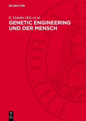 Geissler / Scheler |  Genetic engineering und der Mensch | Buch |  Sack Fachmedien