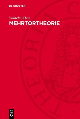Klein |  Mehrtortheorie | Buch |  Sack Fachmedien