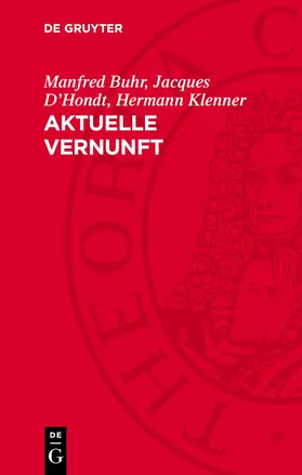 Buhr / D’Hondt / Klenner | Aktuelle Vernunft | E-Book | www.sack.de