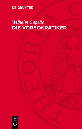 Capelle |  Die Vorsokratiker | eBook | Sack Fachmedien