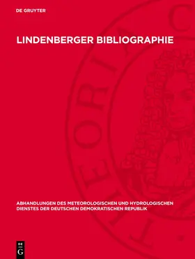 Engelmann | Lindenberger Bibliographie | Buch | 978-3-11-276742-9 | www.sack.de