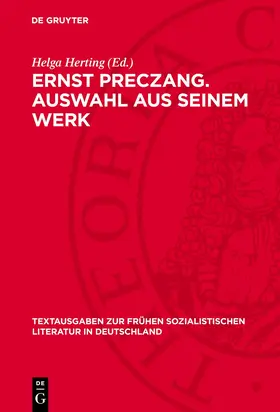 Herting |  Ernst Preczang. Auswahl aus seinem Werk | eBook | Sack Fachmedien