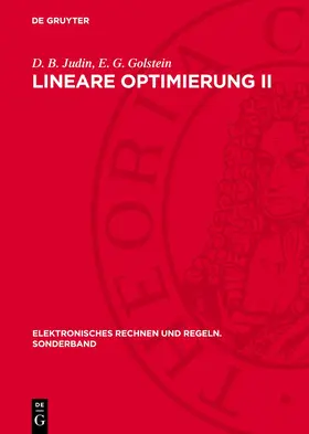 Judin / Golstein |  Lineare Optimierung II | Buch |  Sack Fachmedien