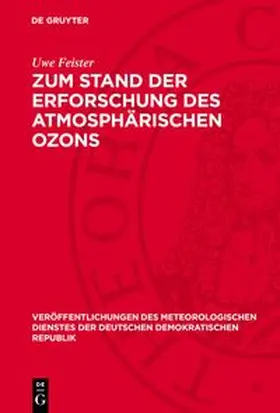 Feister |  Zum Stand der Erforschung des atmosphärischen Ozons | eBook | Sack Fachmedien