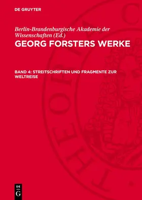 Gruyter |  Streitschriften und Fragmente zur Weltreise | eBook | Sack Fachmedien