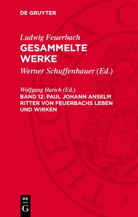 Harich |  Paul Johann Anselm Ritter von Feuerbachs Leben und Wirken | eBook | Sack Fachmedien