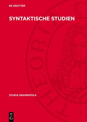  Syntaktische Studien | Buch |  Sack Fachmedien