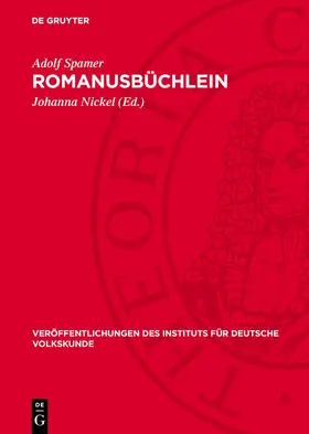 Spamer / Nickel |  Romanusbüchlein | Buch |  Sack Fachmedien