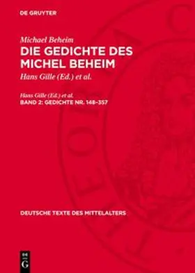 Beheim / Gille / Spriewald |  Die Gedichte des Michel Beheim, Band 2, Gedichte Nr. 148-357 | Buch |  Sack Fachmedien