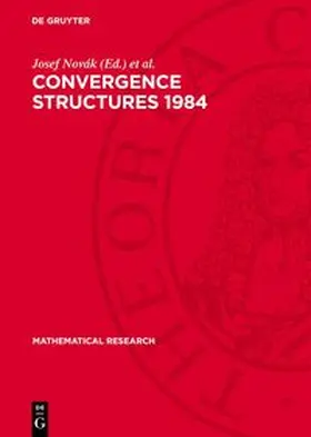 Novák / Gähler / Herrlich |  Convergence Structures 1984 | Buch |  Sack Fachmedien
