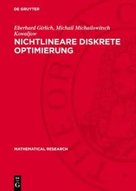 Girlich / Kowaljow |  Nichtlineare diskrete Optimierung | Buch |  Sack Fachmedien