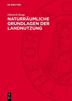 Kopp |  Naturräumliche Grundlagen der Landnutzung | Buch |  Sack Fachmedien