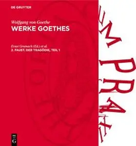 Goethe / Grumach / Jensen |  Werke Goethes, 2. Faust. Der Tragödie, Teil 1 | Buch |  Sack Fachmedien