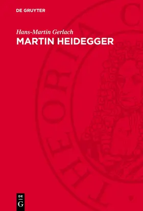 Gerlach |  Martin Heidegger | Buch |  Sack Fachmedien