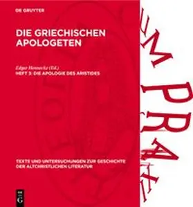 Hennecke |  Die Apologie des Aristides | eBook | Sack Fachmedien