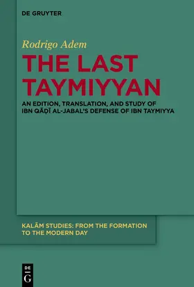 Adem |  The Last Taymiyyan | Buch |  Sack Fachmedien