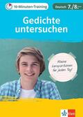 Hufnagel / PONS Langenscheidt GmbH |  Klett 10-Minuten-Training Deutsch Aufsatz Gedichte untersuchen 7./8. Klasse | eBook | Sack Fachmedien