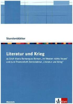 Schäfer / Nutz |  Literatur und Krieg | Buch |  Sack Fachmedien