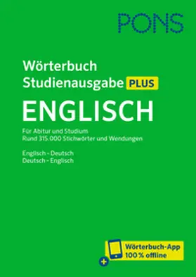  PONS Wörterbuch Studienausgabe Plus Englisch | Buch |  Sack Fachmedien