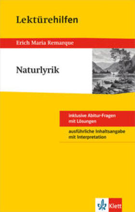 Krause | Lektürehilfen Naturlyrik | Buch | 978-3-12-923088-6 | sack.de