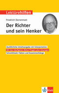  Klett Lektürehilfen Friedrich Dürrenmatt, "Der Richter und sein Henker" | Buch |  Sack Fachmedien
