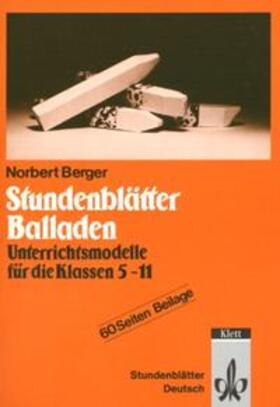 Berger | Stundenblätter Balladen | Buch | 978-3-12-927332-6 | sack.de