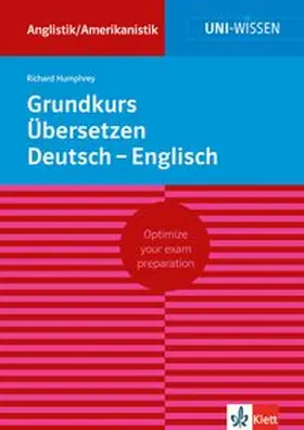 Humphrey |  Grundkurs Übersetzen Deutsch-Englisch | Buch |  Sack Fachmedien