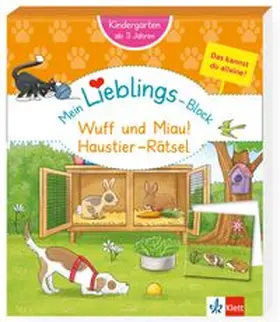  Klett Mein Lieblings-Block: Wuff und Miau! Haustier-Rätsel | Buch |  Sack Fachmedien