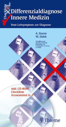 Sturm / Zidek |  Checkliste XXL Differenzialdiagnose Innere Medizin | Buch |  Sack Fachmedien