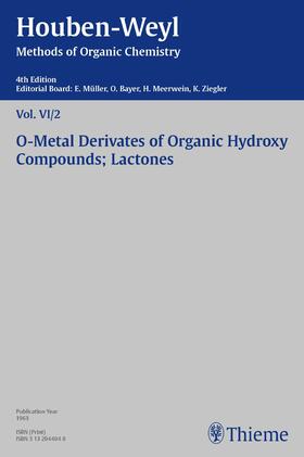 Müller / Müller-Dolezal / Schellhammer | Houben-Weyl Methods of Organic Chemistry Vol. VI/2, 4th Edition | E-Book | sack.de