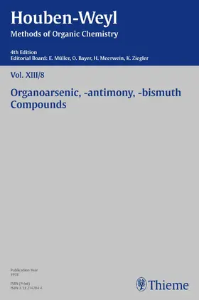 Kropf / Müller / Müller-Dolezal |  Houben-Weyl Methods of Organic Chemistry Vol. XIII/8, 4th Edition | eBook | Sack Fachmedien