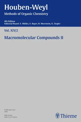 Herlinger / Müller / Müller-Dolezal |  Houben-Weyl Methods of Organic Chemistry Vol. XIV/2, 4th Edition | eBook | Sack Fachmedien