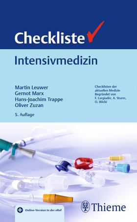 Leuwer / Marx / Trappe | Checkliste Intensivmedizin | Medienkombination | sack.de