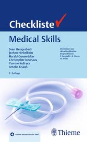 Hengesbach / Hinkelbein / Genzwürker |  Checkliste Medical Skills | Buch |  Sack Fachmedien